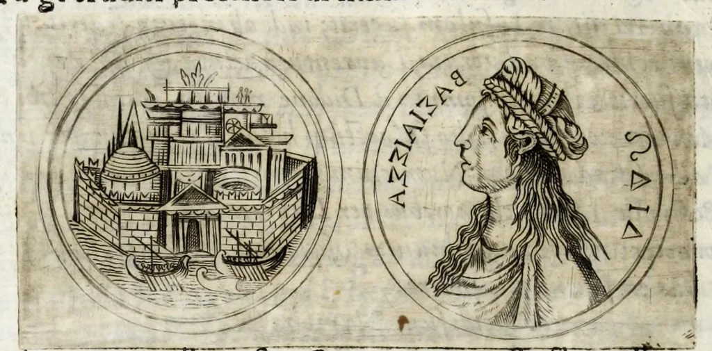 An illustration from Della descrittione di Malta isola nel mare Siciliano : con le sue antichita, ed altre notitie : libri quattro, 1647, leaf 220