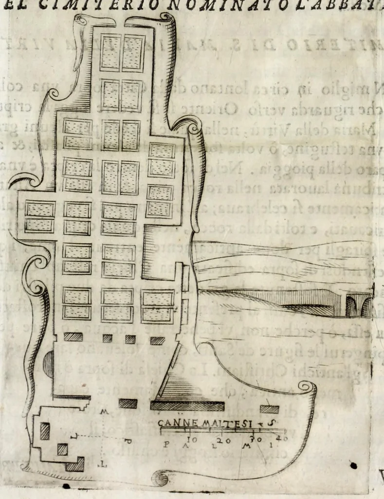 An illustration from Della descrittione di Malta isola nel mare Siciliano : con le sue antichita, ed altre notitie : libri quattro, 1647, leaf 70