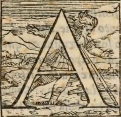 An illustration from Della eloqvenza, : dialogo del reverendiss. Monsignor Daniel Barbaro .., 1557, leaf 18