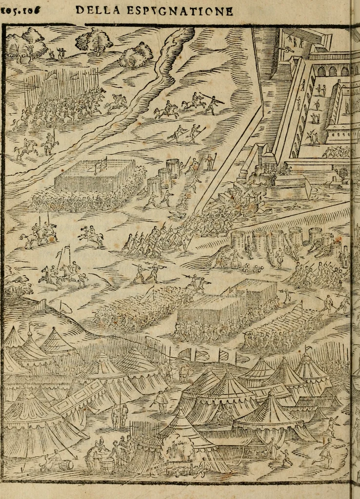 An illustration from Della espvgnatione et difesa delle fortezze di Gabriello Bvsca milanese libri due, 1585, leaf 119