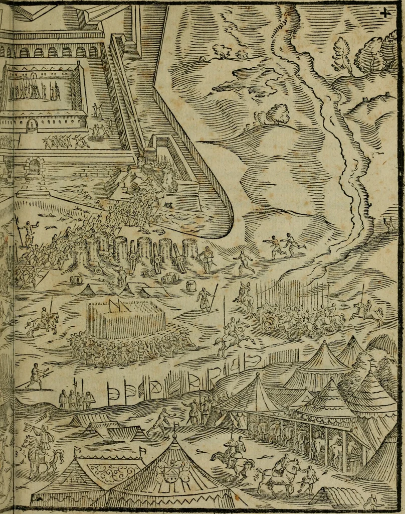 An illustration from Della espvgnatione et difesa delle fortezze di Gabriello Bvsca milanese libri due, 1585, leaf 120