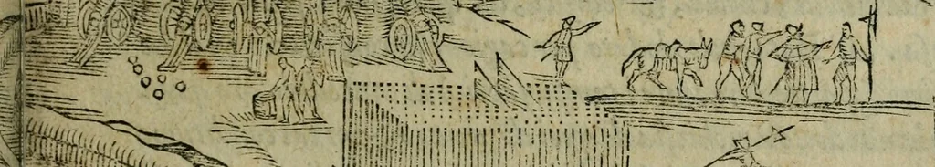 An illustration from Della espvgnatione et difesa delle fortezze di Gabriello Bvsca milanese libri due, 1585, leaf 90