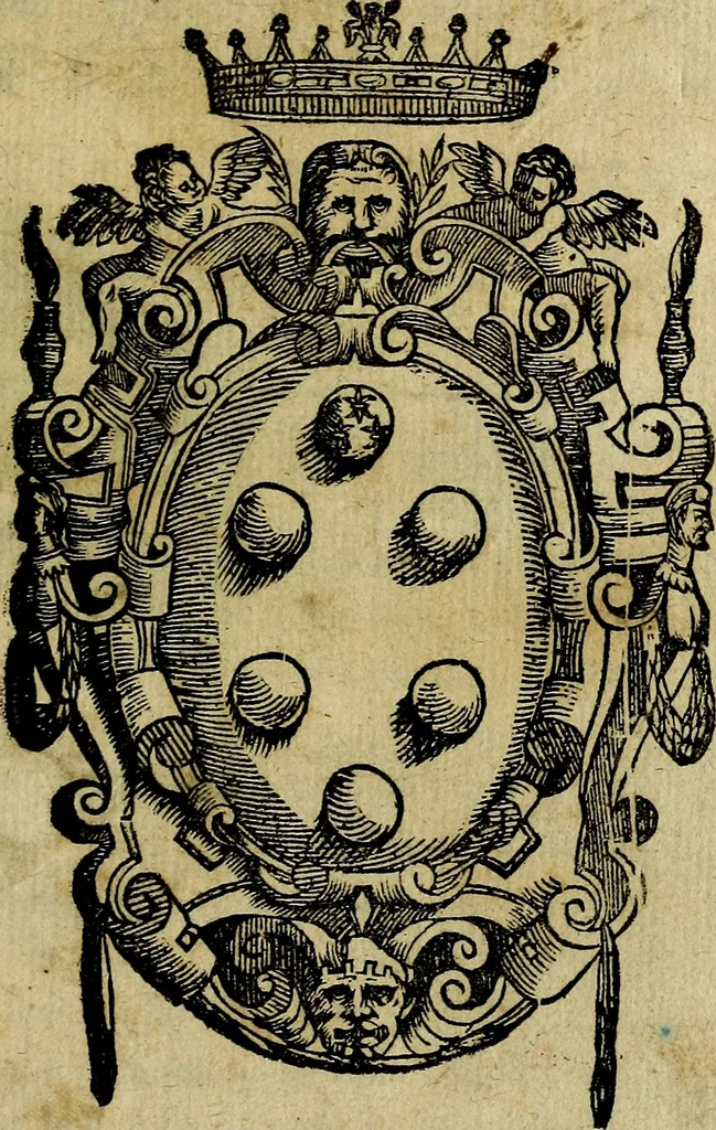 An illustration from Della famiglia de Medici, 1610, leaf 4
