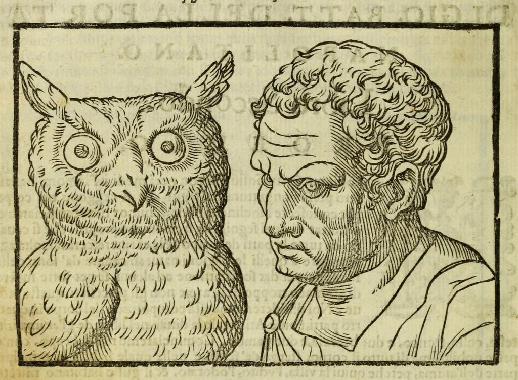 An illustration from Della fisionomia dell'huomo, 1644, leaf 70