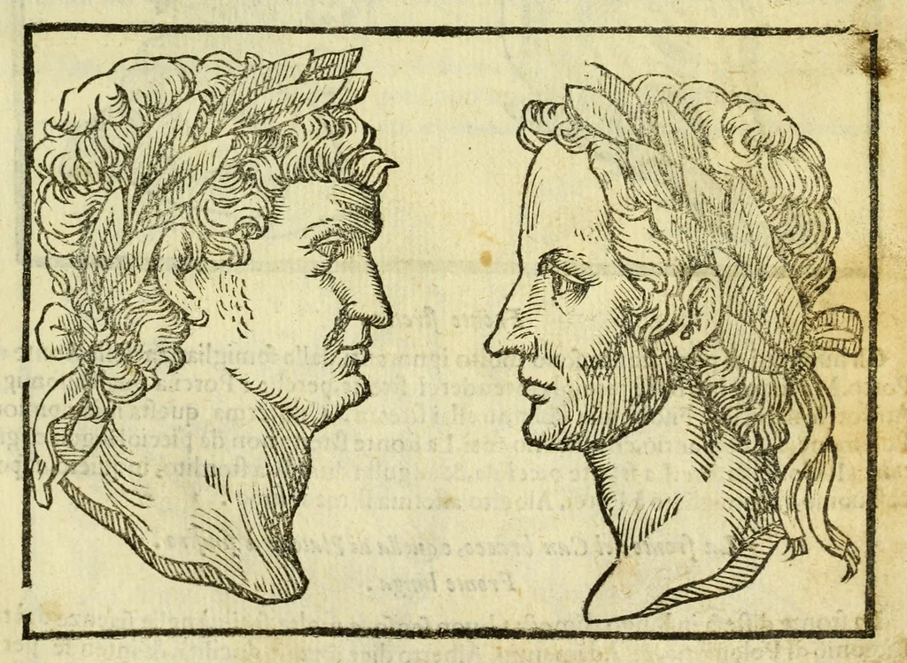 An illustration from Della fisionomia dell'huomo, 1644, leaf 81