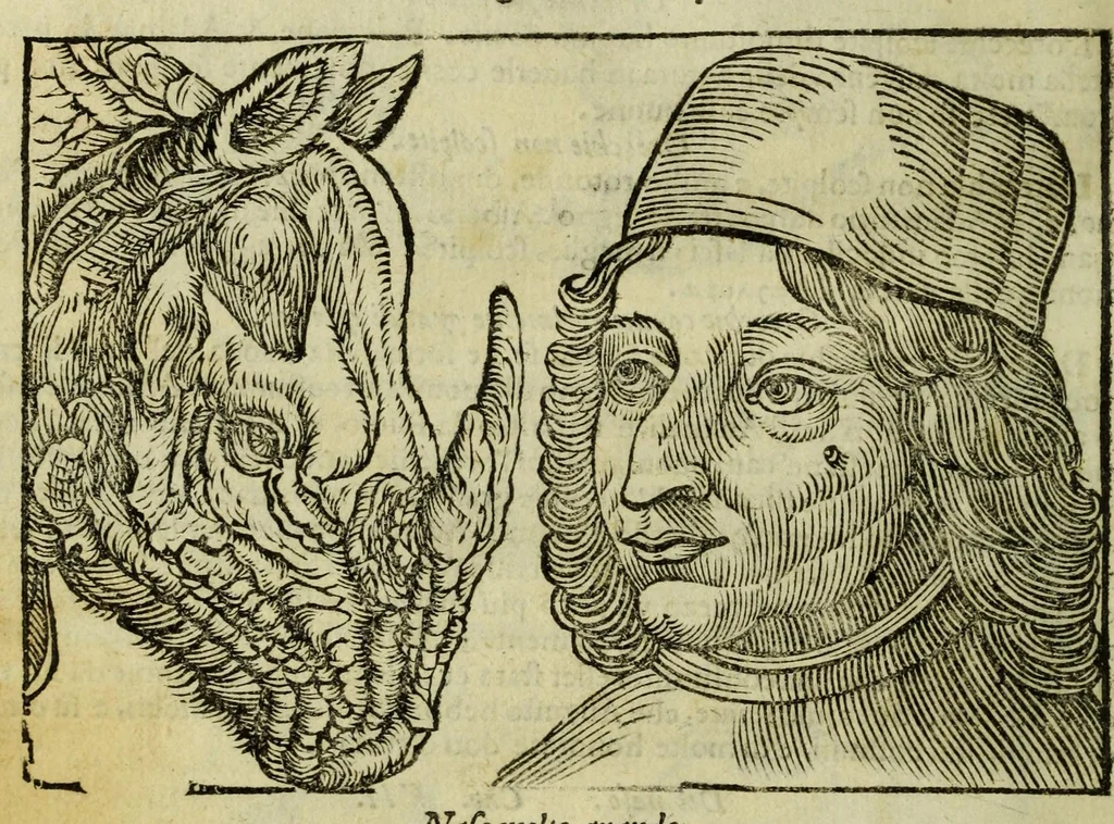 An illustration from Della fisionomia dell'huomo, 1644, leaf 98