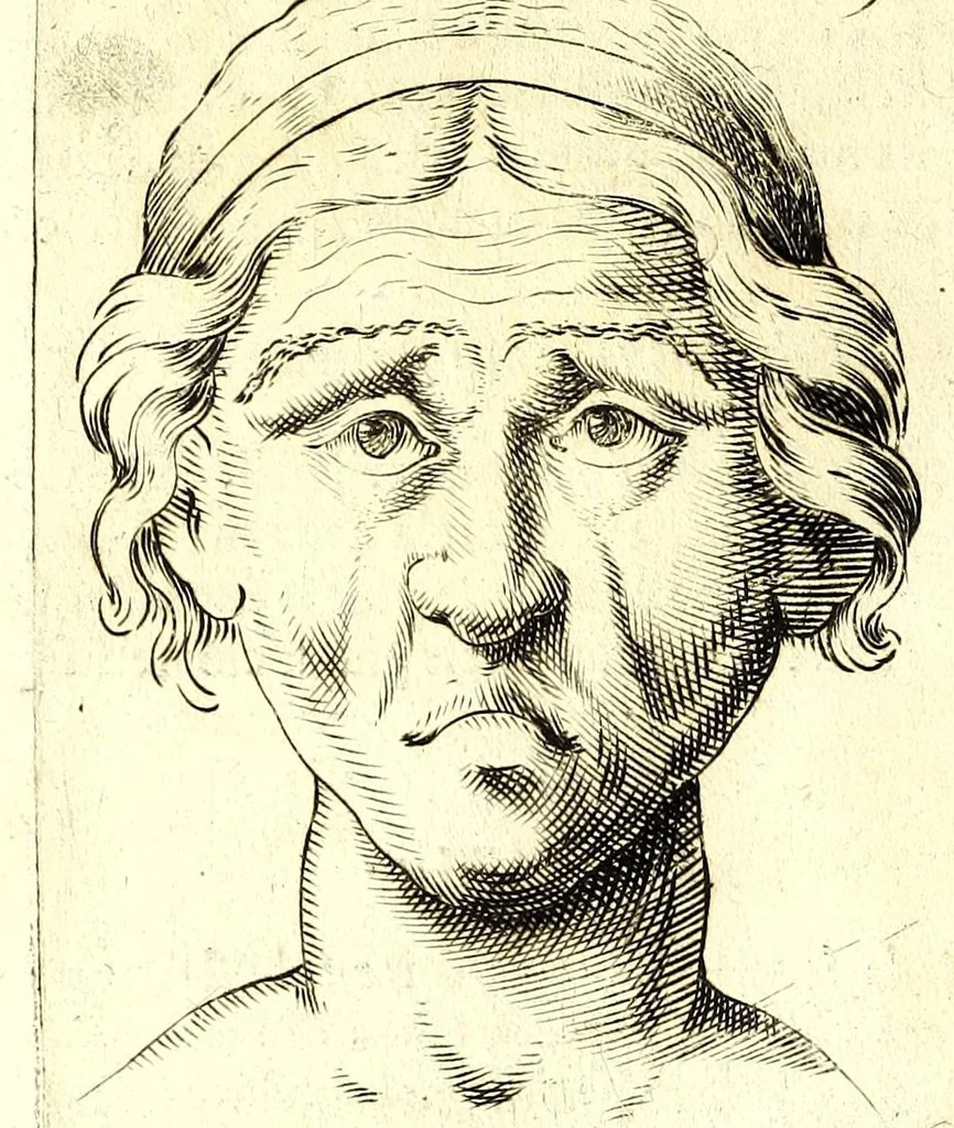 An illustration from Della fisonomia dell' huomo, 1610, leaf 120