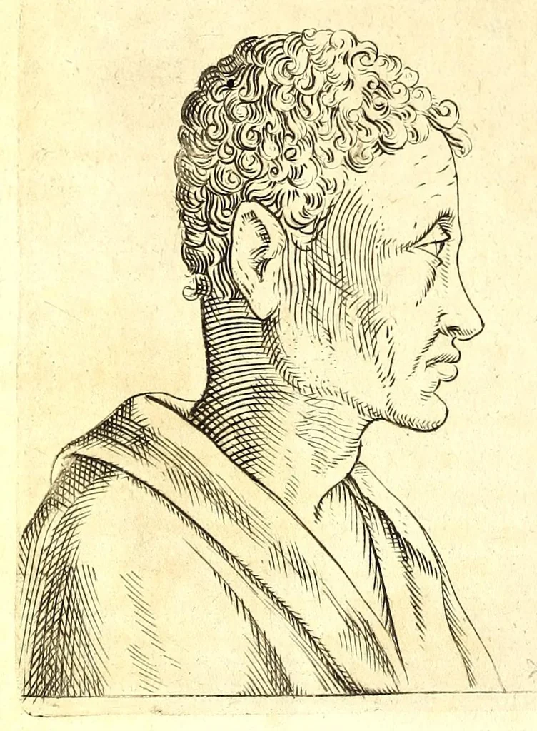 An illustration from Della fisonomia dell' huomo, 1610, leaf 248
