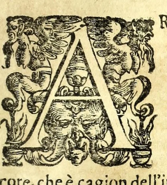 An illustration from Della fisonomia dell' huomo, 1610, leaf 61