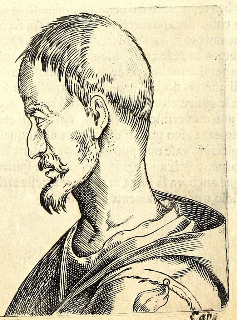 An illustration from Della fisonomia dell' huomo, 1610, leaf 78