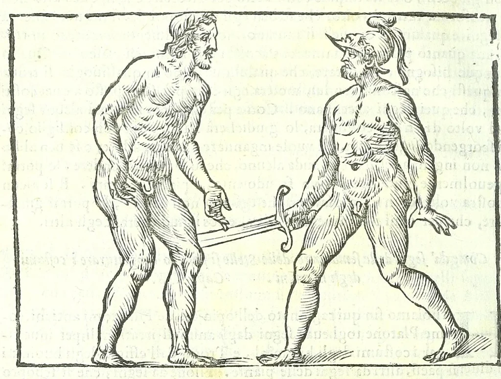 An illustration from Della fisonomia dell'huomo, 1613, leaf 72