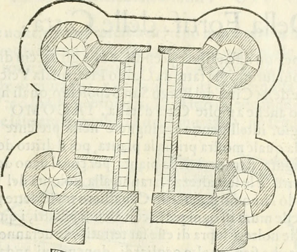 An illustration from Della fortificatione delle città, 1564, leaf 122