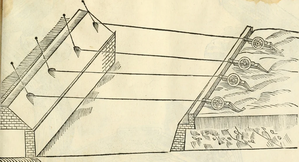 An illustration from Della fortificatione delle città, 1564, leaf 126