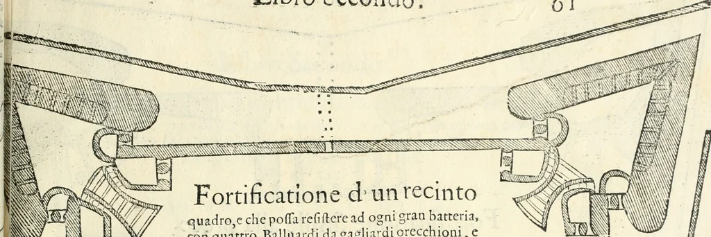 An illustration from Della fortificatione delle città, 1564, leaf 132