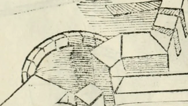 An illustration from Della fortificatione delle città, 1564, leaf 133