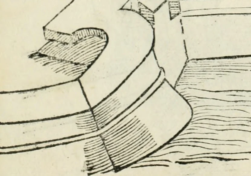 An illustration from Della fortificatione delle città, 1564, leaf 133