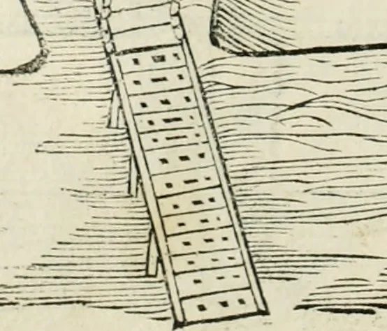 An illustration from Della fortificatione delle città, 1564, leaf 133