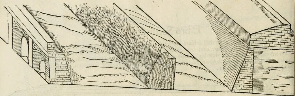 An illustration from Della fortificatione delle città, 1564, leaf 141