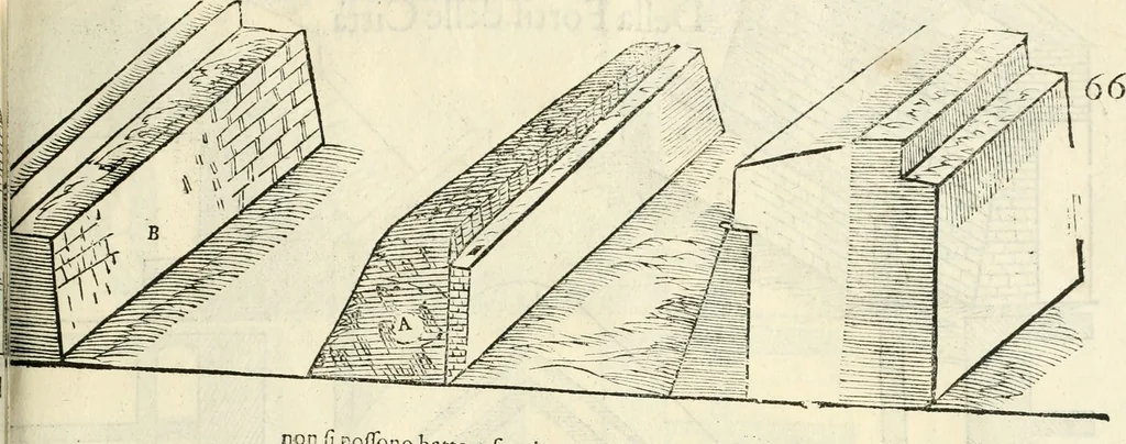 An illustration from Della fortificatione delle città, 1564, leaf 142