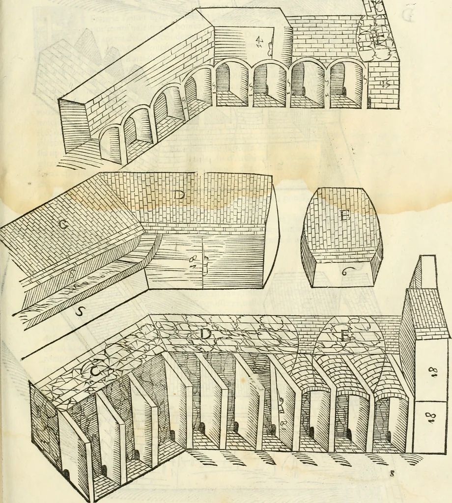 An illustration from Della fortificatione delle città, 1564, leaf 148