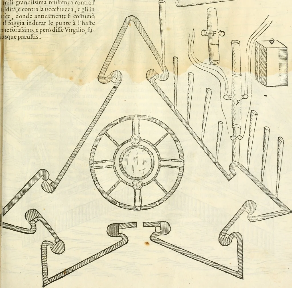 An illustration from Della fortificatione delle città, 1564, leaf 168