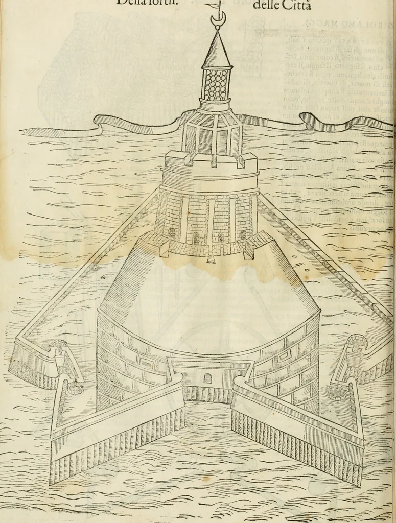 An illustration from Della fortificatione delle città, 1564, leaf 169