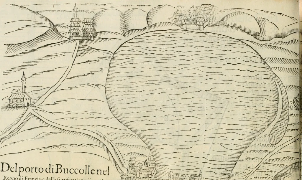 An illustration from Della fortificatione delle città, 1564, leaf 175