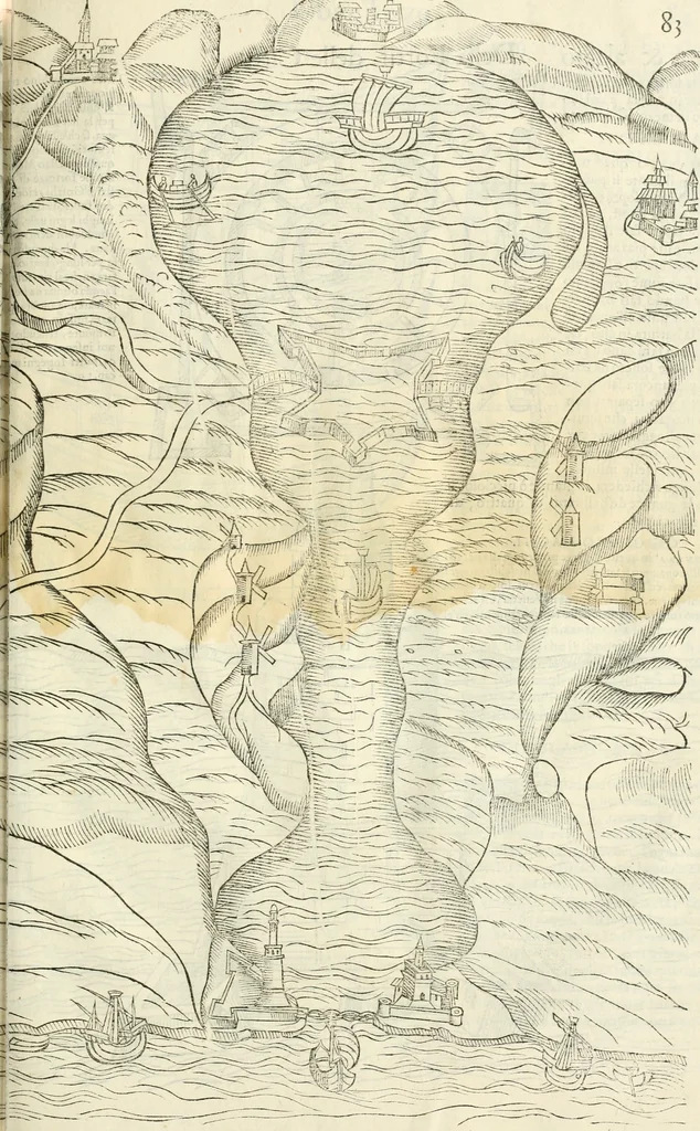 An illustration from Della fortificatione delle città, 1564, leaf 176