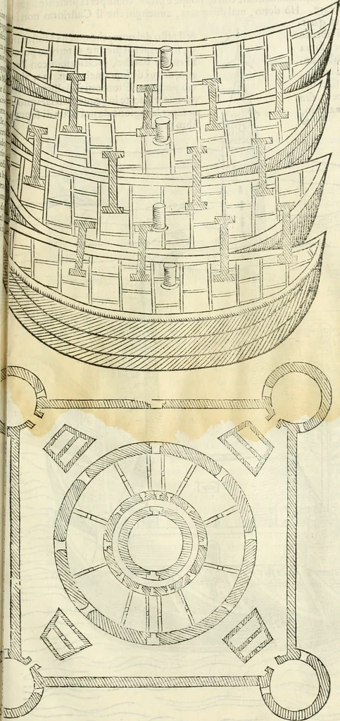 An illustration from Della fortificatione delle città, 1564, leaf 178