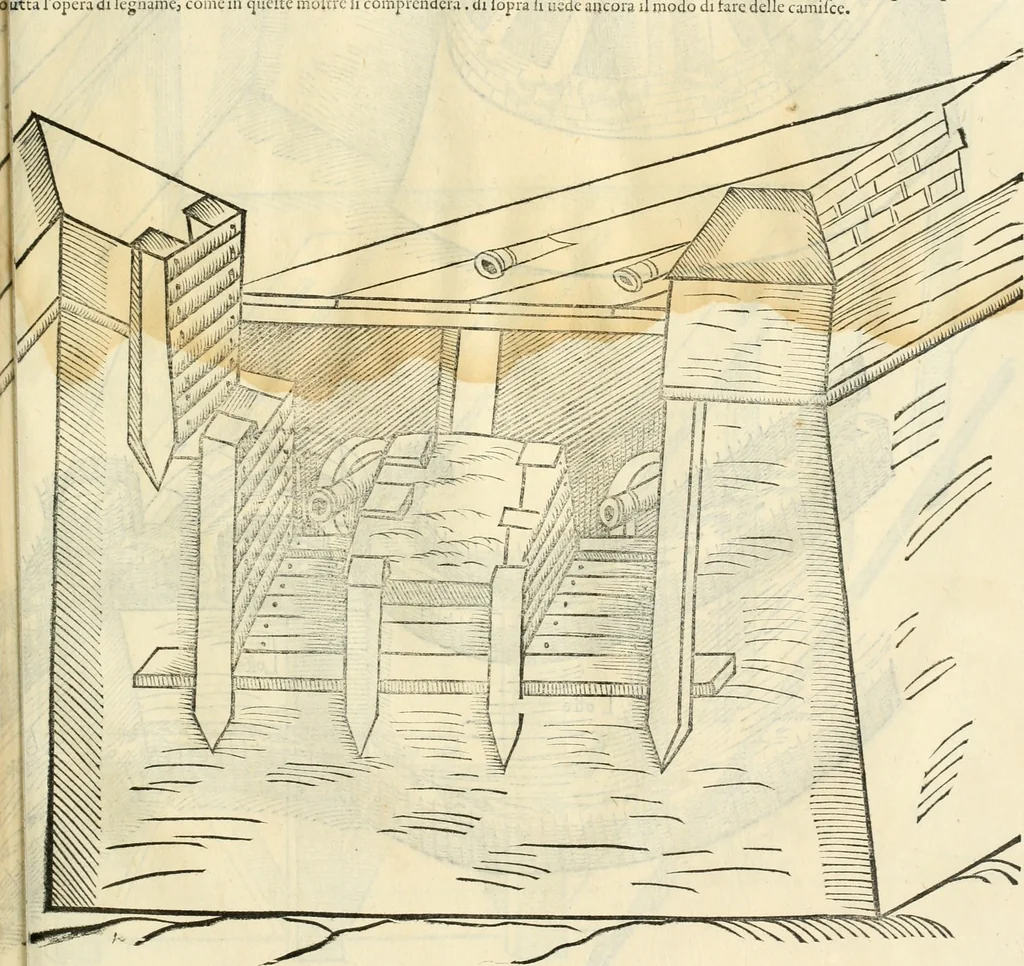 An illustration from Della fortificatione delle città, 1564, leaf 192