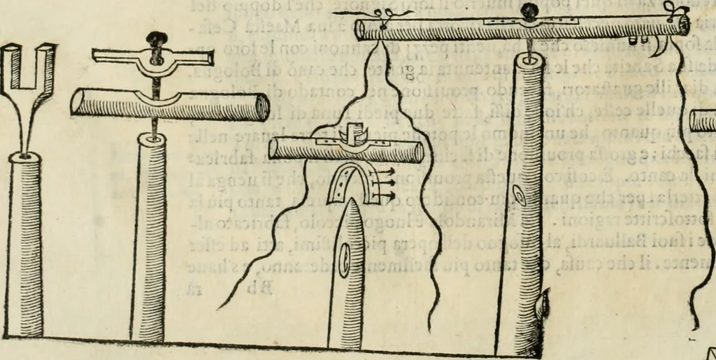 An illustration from Della fortificatione delle città, 1564, leaf 205