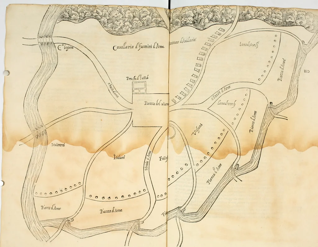 An illustration from Della fortificatione delle città, 1564, leaf 230