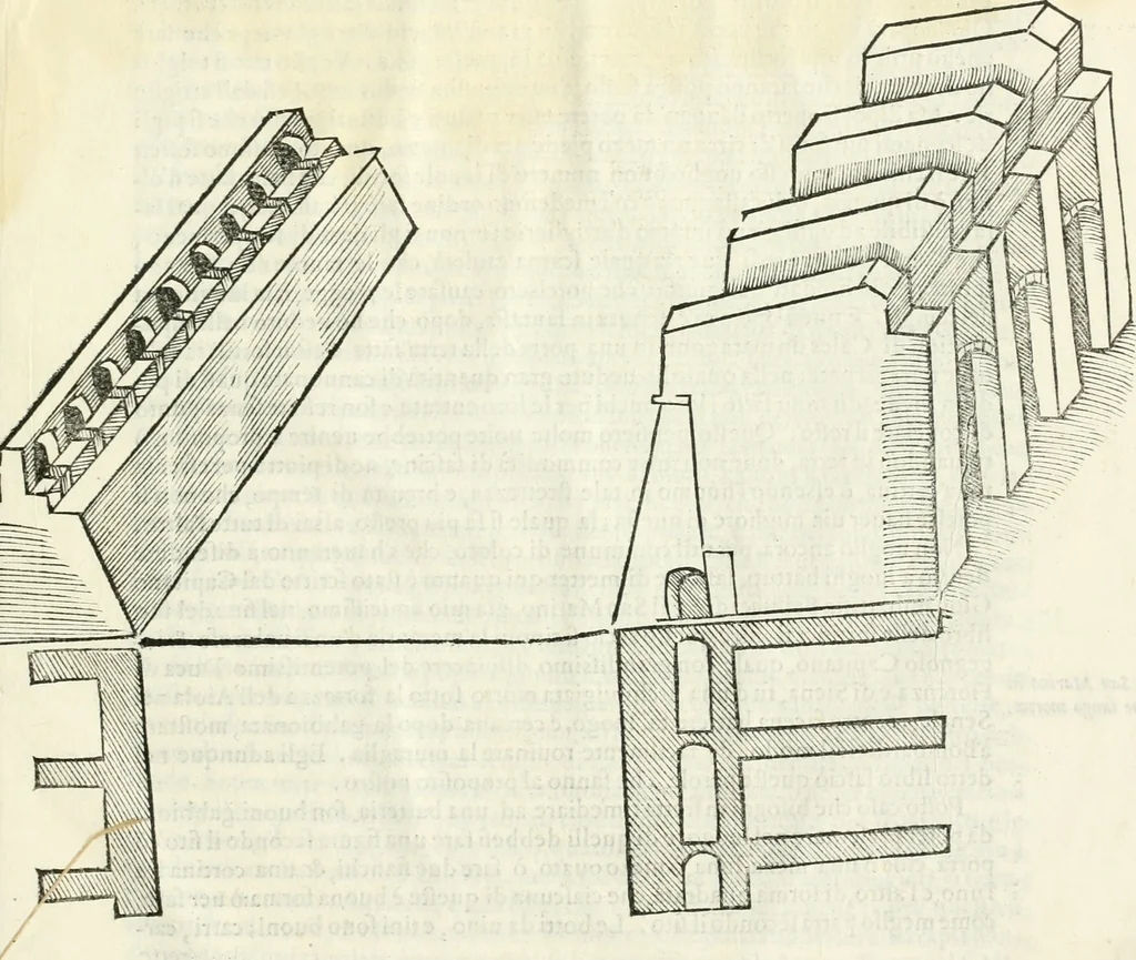 An illustration from Della fortificatione delle città, 1564, leaf 286