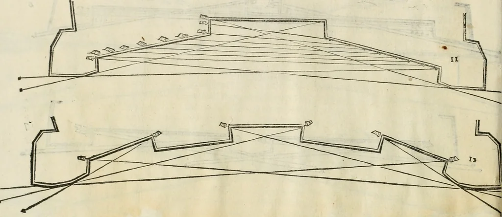 An illustration from Della fortificatione delle città, 1564, leaf 51