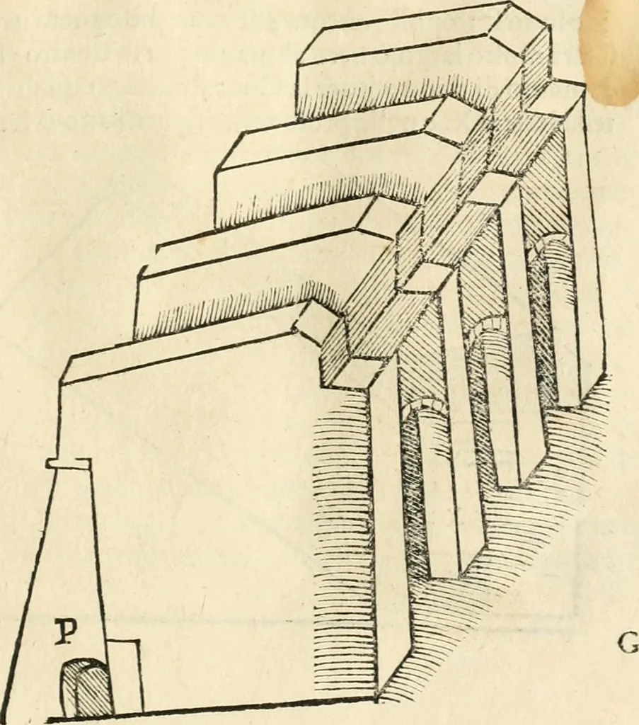 An illustration from Della fortificatione delle città, 1564, leaf 60