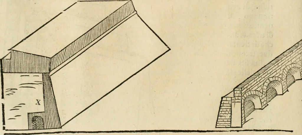 An illustration from Della fortificatione delle città, 1564, leaf 61
