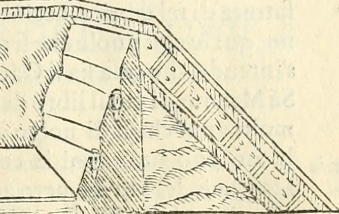 An illustration from Della fortificatione delle città, 1564, leaf 70