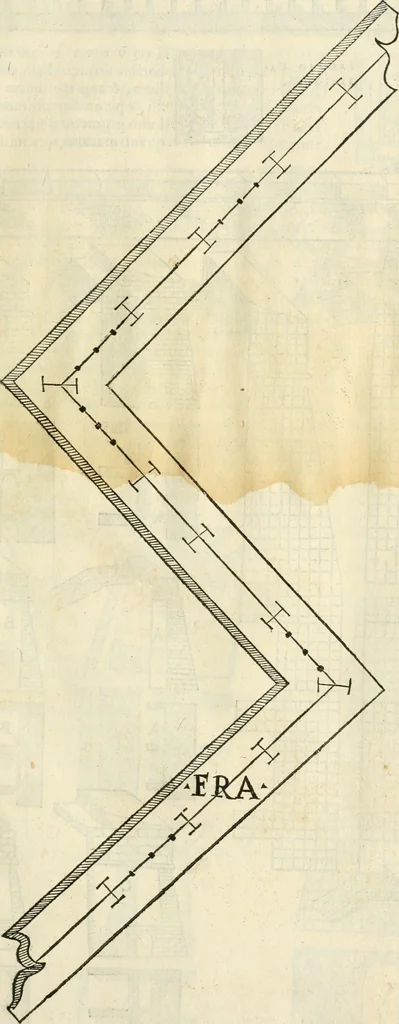 An illustration from Della fortificatione delle città, 1564, leaf 78