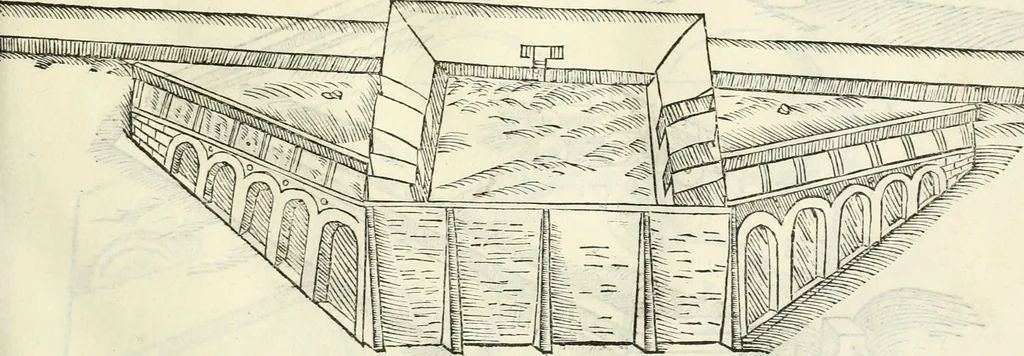 An illustration from Della fortificatione delle città, 1564, leaf 98