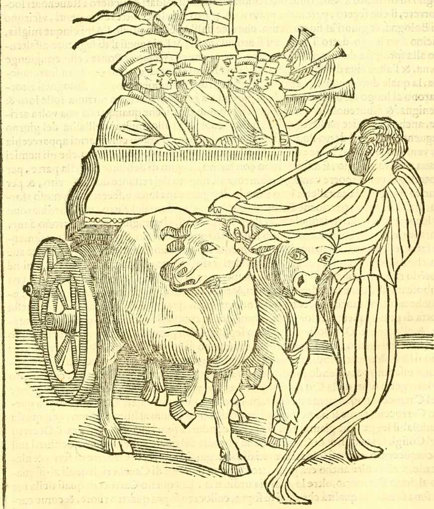 An illustration from Della historia di Bologna [parte prima], 1605, leaf 147