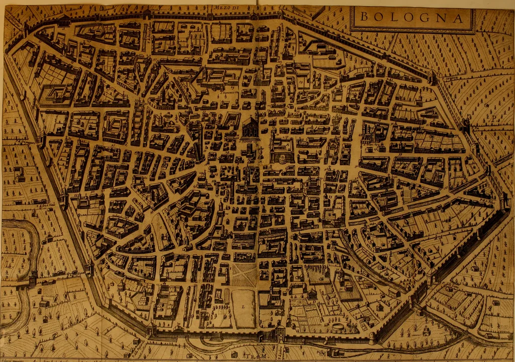 An illustration from Della historia di Bologna [parte prima], 1605, leaf 56