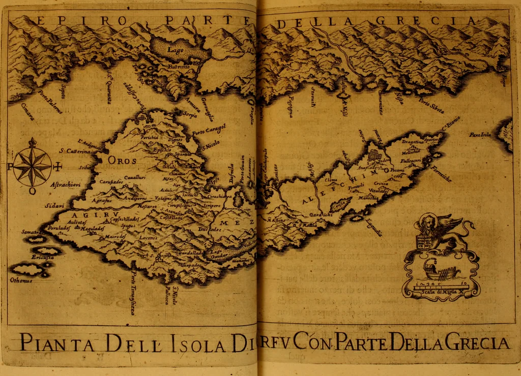 An illustration from Della historia di Corfu descritta, 1672, leaf 44