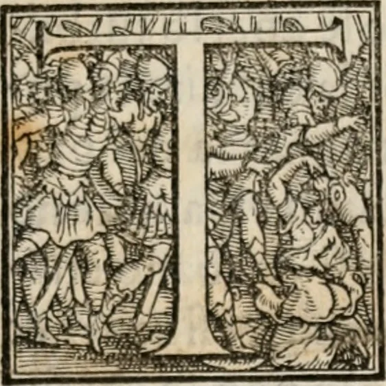 An illustration from Della historia vinitiana di M. Pietro Bembo card. volgarmente scritta. Libri XII, 1552, leaf 8