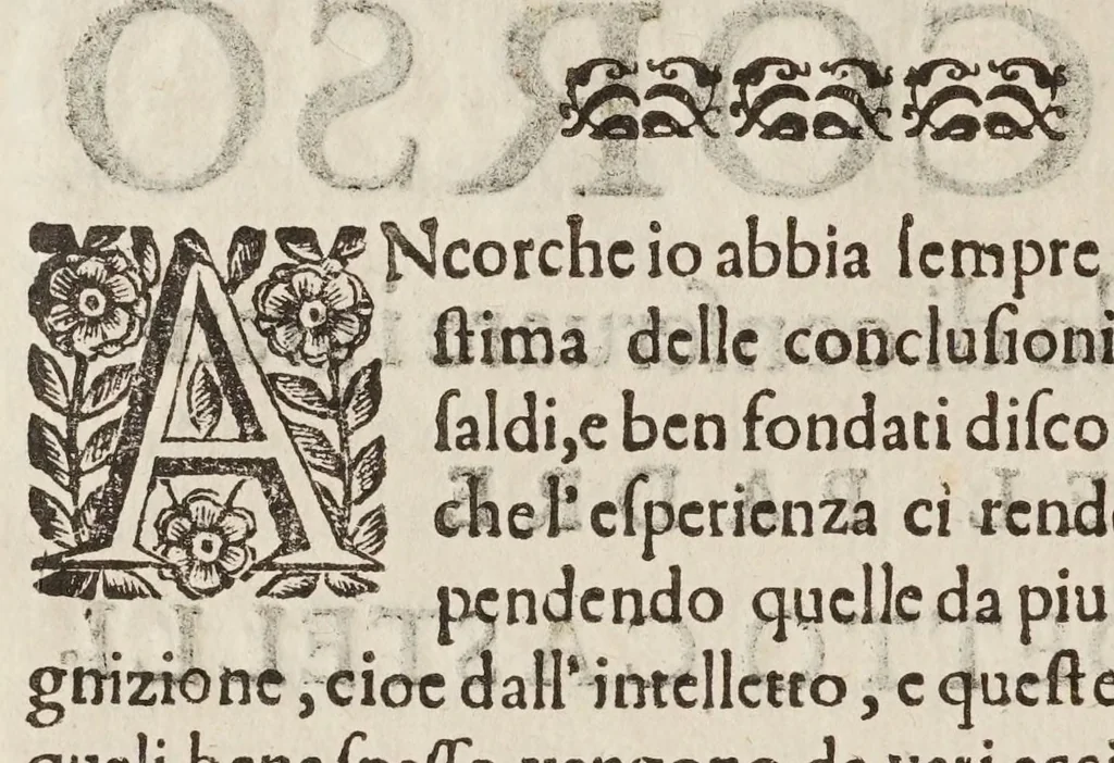 An illustration from Della misvra dell'acqve correnti, 1660, leaf 256