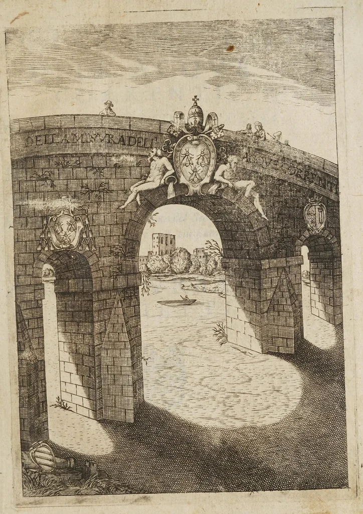 An illustration from Della misvra dell'acqve correnti, 1660, leaf 5
