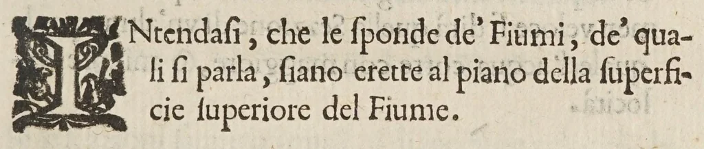 An illustration from Della misvra dell'acqve correnti, 1660, leaf 85