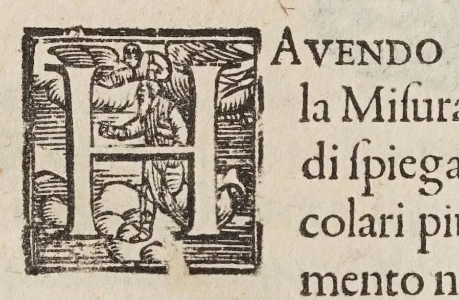 An illustration from Della misvra dell'acqve correnti, 1660, leaf 100