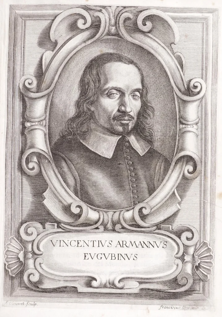 An illustration from Della nobile & antica famiglia de' Capizucchi, baroni romani : diramata da vn medesimo stipite con quella de' conti di Tun, prosapia grande e famosa della Germania, 1668, leaf 13