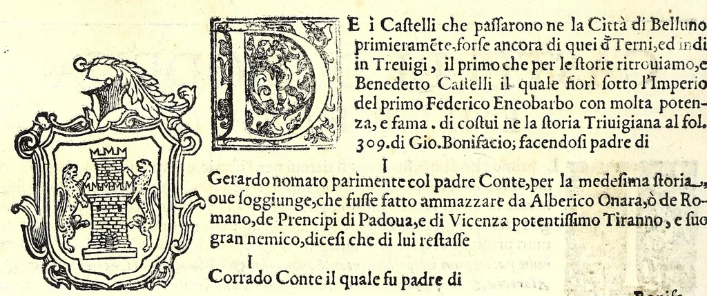 An illustration from Della nobilta dell'Italia parte prima[-seconda], 1615, leaf 112