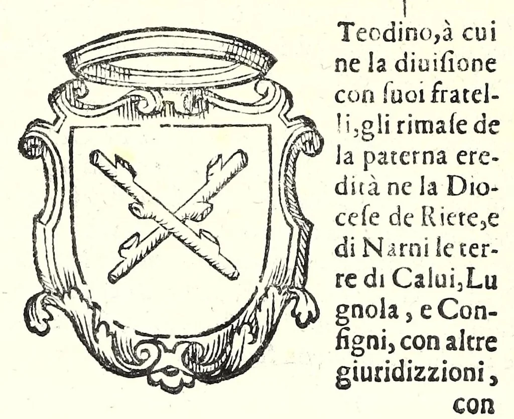 An illustration from Della nobilta dell'Italia parte prima[-seconda], 1615, leaf 158